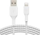 Belkin Braided Lightning to USB-A Cable White thumbnail 3