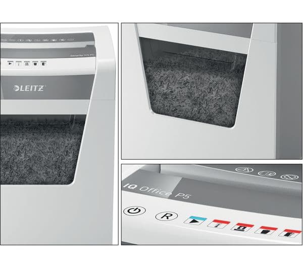 LEITZ IQ Office P5 Micro Cut Paper Shredder - Image 6
