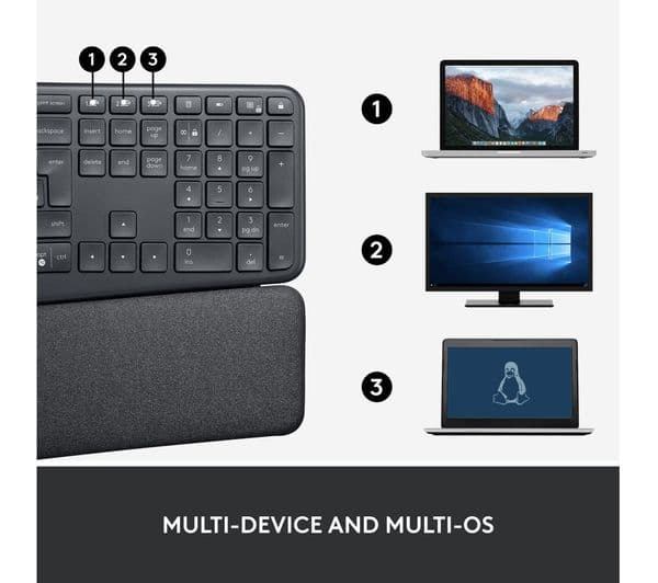 Logitech Ergo K860 Wireless Keyboard Black - Image 9