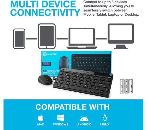 JLAB Go Wireless Keyboard Mouse Set - Image 3