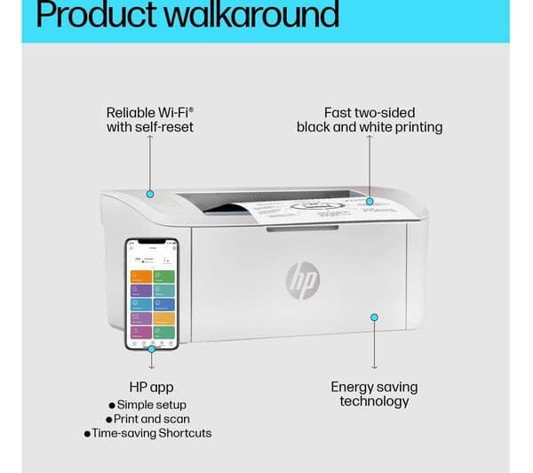 HP LaserJet M110W Monochrome Wireless Laser Printer - Image 4