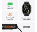 APPLE Watch Ultra 3 Cellular - 49 mm Black Titanium Case with Black Alpine Loop, Medium thumbnail 3