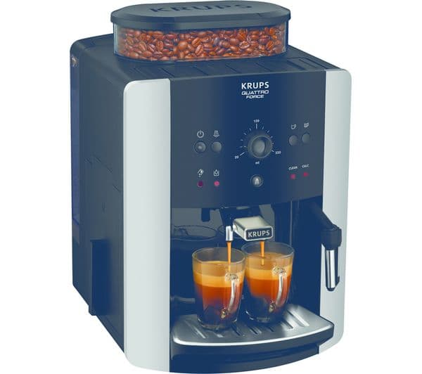 KRUPS Arabica Manual Espresso EA811840 Bean to Cup Coffee Machine - Black & Silver - Image 1