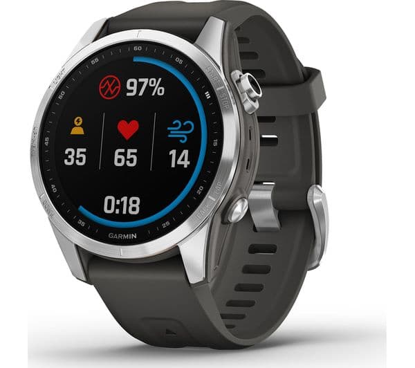 Garmin fenix 7S Smartwatch 42mm Silver & Graphite - Image 7