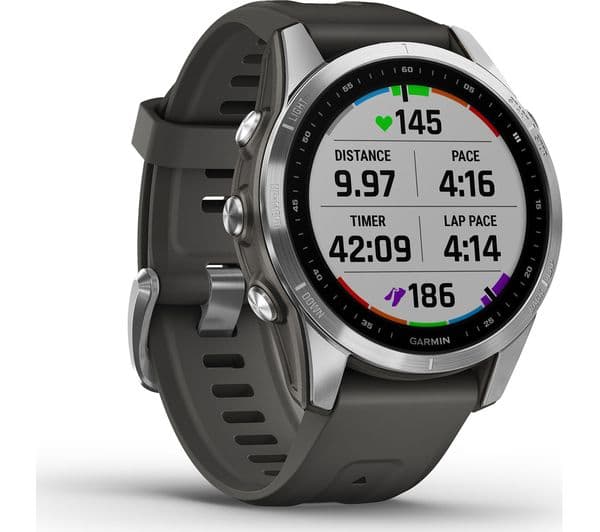 Garmin fenix 7S Smartwatch 42mm Silver & Graphite - Image 9