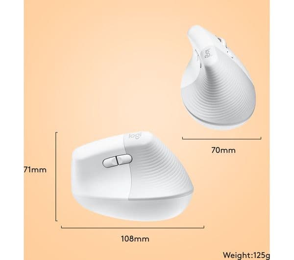 LOGITECH Lift Vertical Mouse Space Grey - Image 9