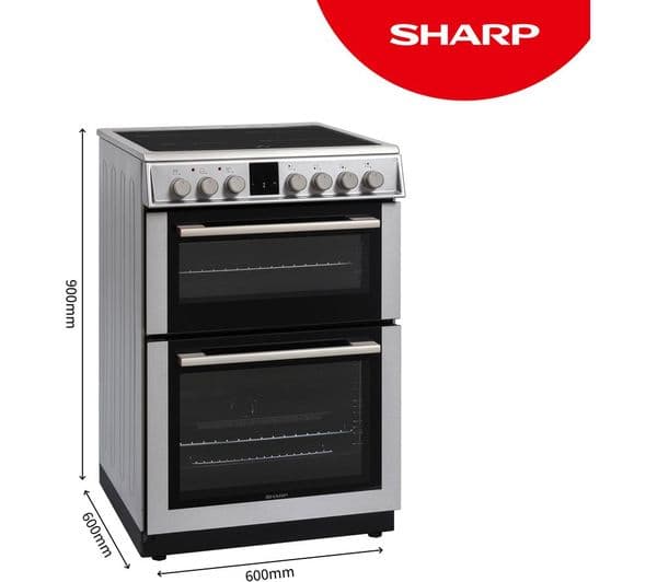 SHARP KF-66DIDD04IM1I-EN 60 cm Electric Induction Cooker - Inox - Image 2