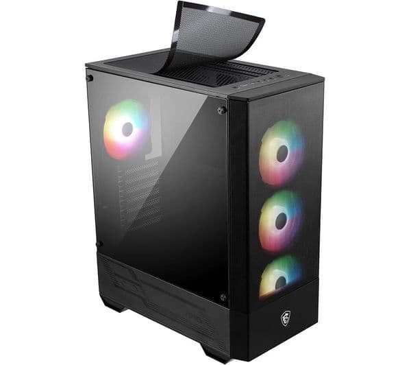 MSI MAG FORGE 112R ATX Mid-Tower PC Case - Black - Image 3