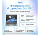 HP OmniBook Ultra 14" Laptop - AMD Ryzen AI 9, 1 TB SSD, Silver thumbnail 3