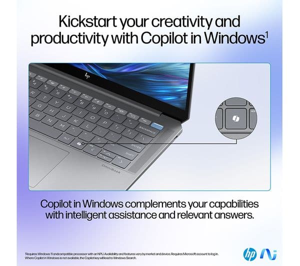 HP OmniBook Ultra 14" Laptop - AMD Ryzen AI 9, 1 TB SSD, Silver - Image 8