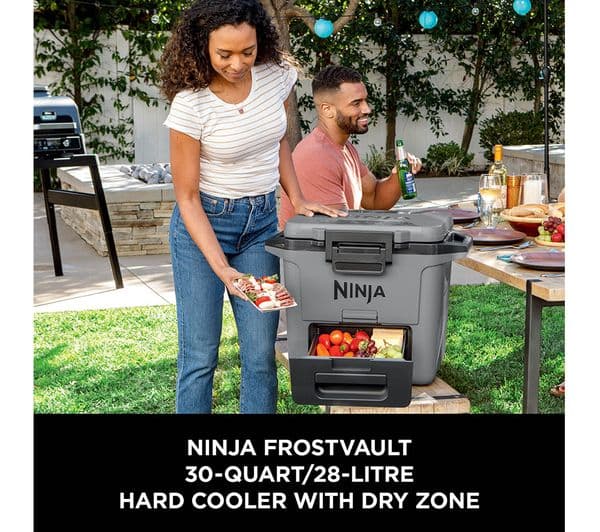 Ninja FB131UKGY FrostVault 28L Hard Cooler with Dry Zone - Slate Grey - Image 3