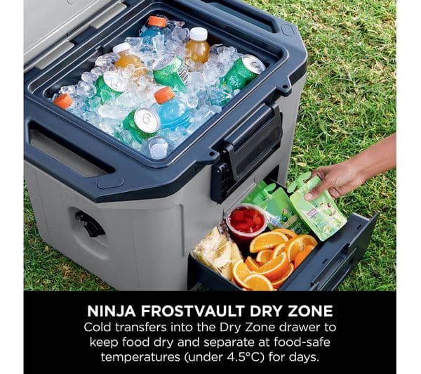 Ninja FB131UKGY FrostVault 28L Hard Cooler with Dry Zone - Slate Grey - Image 4