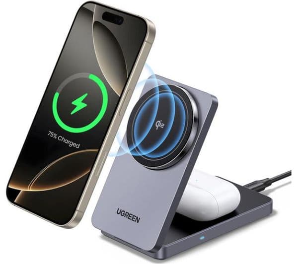 Ugreen MagFlow Qi2 Wireless Charger Grey