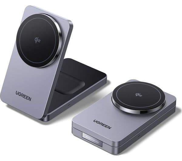 Ugreen MagFlow Qi2 Wireless Charger Grey - Image 3
