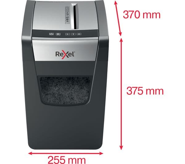 REXEL Momentum X312-SL Cross Cut Paper Shredder - Image 3