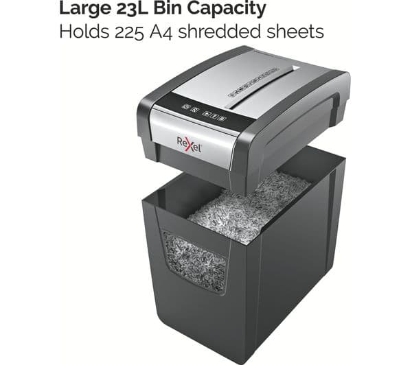 REXEL Momentum X312-SL Cross Cut Paper Shredder - Image 6