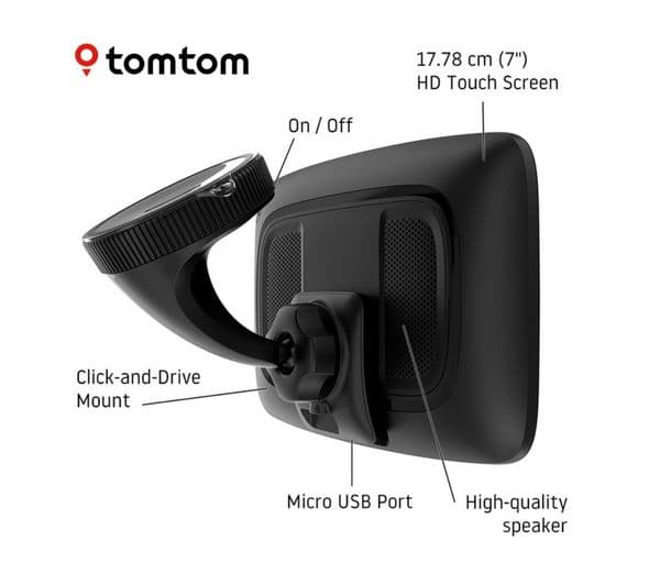 TOMTOM GO Discover 7" Sat Nav - Worldwide Maps - Image 2