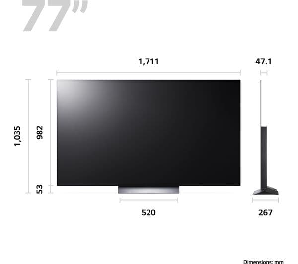 LG OLED77C34LA 77" Smart 4K Ultra HD HDR OLED TV with Amazon Alexa - Image 4