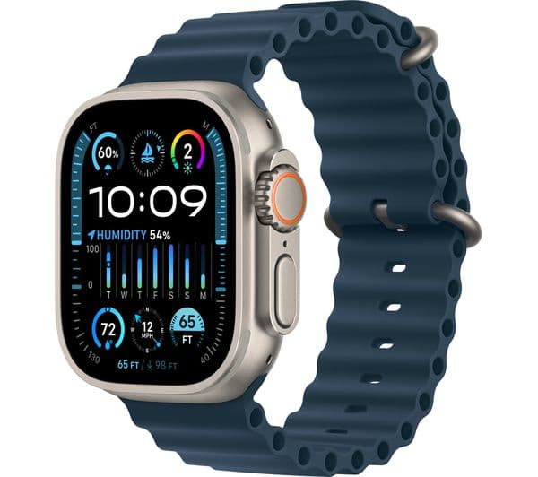 APPLE Watch Ultra 2 Cellular - 49 mm Titanium Case with Blue Ocean Band - Image 1