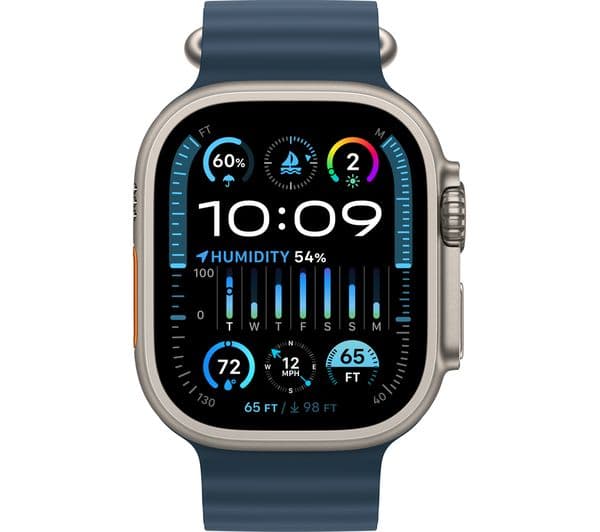 APPLE Watch Ultra 2 Cellular - 49 mm Titanium Case with Blue Ocean Band - Image 2