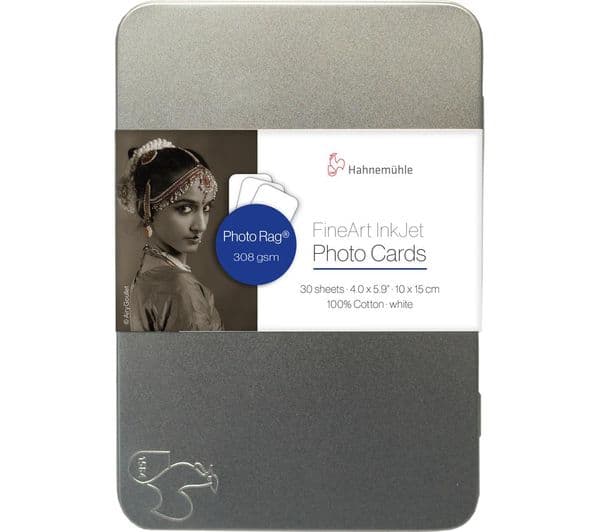 HAHNEMUEHLE FineArt Photo Rag A4 Ultra Smooth Matte Photo Card - 30 Sheets