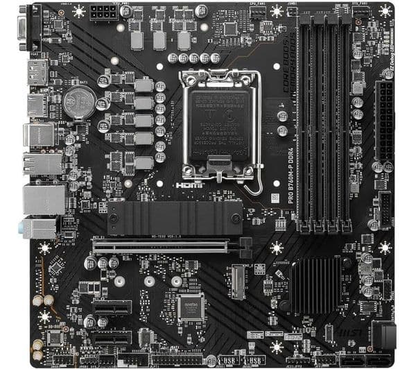 MSI PRO B760M-P Micro-ATX Motherboard Intel 14th 13th 12th Gen LGA 1700 DDR5 - Image 1