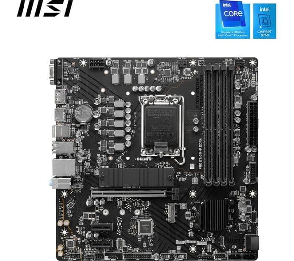MSI PRO B760M-P Micro-ATX Motherboard Intel 14th 13th 12th Gen LGA 1700 DDR5 - Image 3