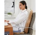 SHARPER IMAGE Shiatsu Back Massage Seat Topper - Cream & Brown thumbnail 2