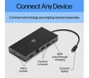 HP Travel 11-Port USB-C Hub Black thumbnail 3