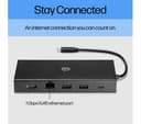 HP Travel 11-Port USB-C Hub Black thumbnail 6