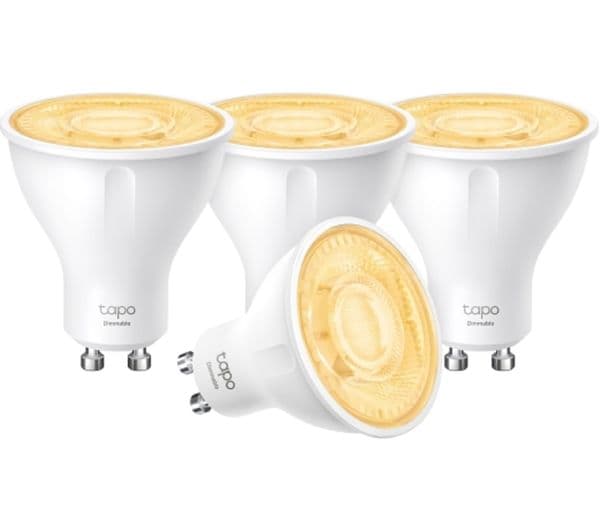 TP-LINK Tapo L610 Smart Spotlight Bulb - Warm Light, GU10, Pack of 4 - Image 1