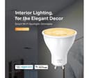 TP-LINK Tapo L610 Smart Spotlight Bulb - Warm Light, GU10, Pack of 4 thumbnail 3