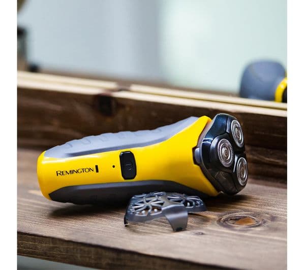 REMINGTON PR1855 Wet & Dry Stubble Rotary Shaver - Yellow & Black - Image 4