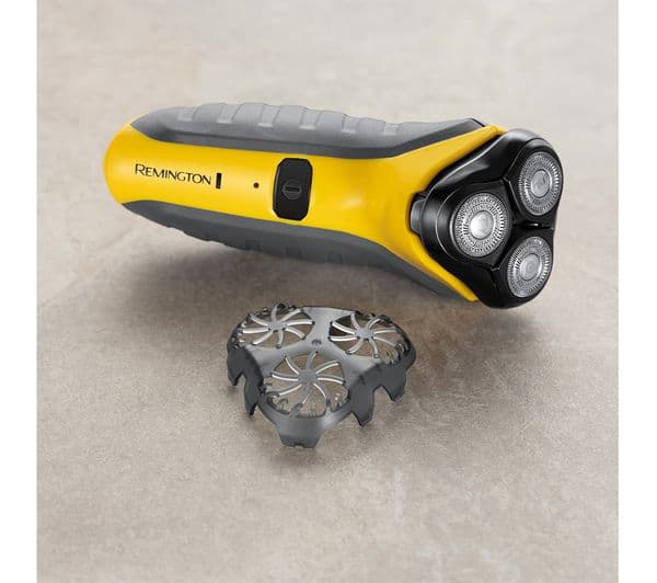 REMINGTON PR1855 Wet & Dry Stubble Rotary Shaver - Yellow & Black - Image 8