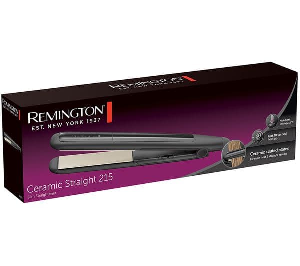 REMINGTON S1370 Ceramic Straight 215 Hair Straightener - Black - Image 8