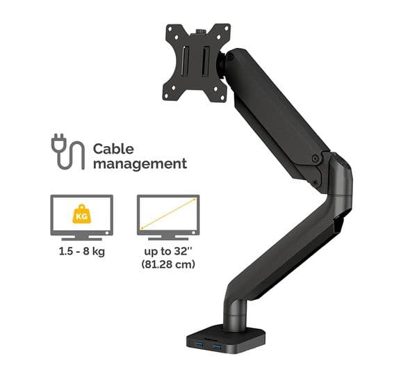 Fellowes Platinum Single Arm Monitor Mount 40" - Image 3