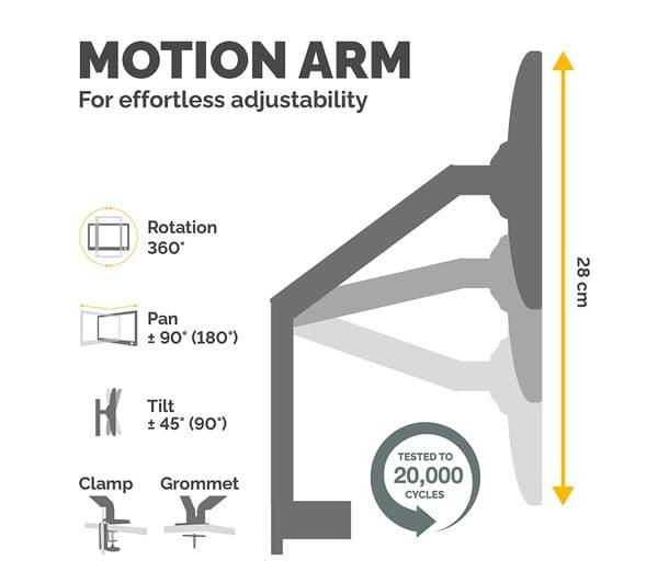 Fellowes Platinum Single Arm Monitor Mount 40" - Image 4