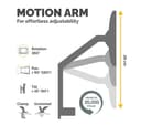 Fellowes Platinum Single Arm Monitor Mount 40" thumbnail 4
