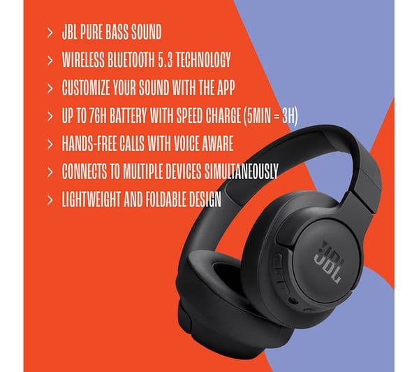 JBL Tune 720BT Headphones White - Image 4