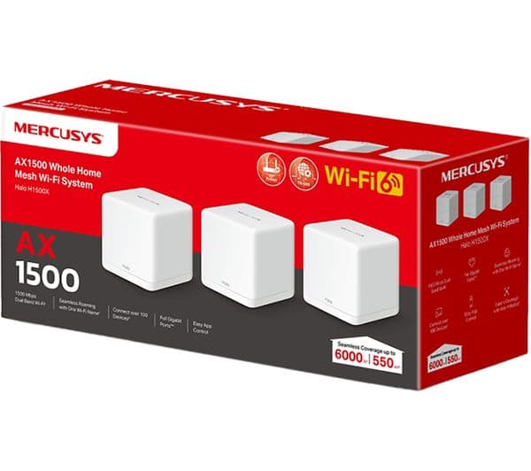 MERCUSYS Halo H1500X Whole Home WiFi System - Triple Pack - Image 3