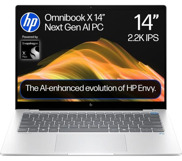 HP OmniBook X 14 Snapdragon X Plus 512GB Silver - Image 1
