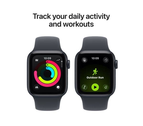 Apple Watch SE 3 GPS Cellular 40mm Midnight Aluminium Case with Midnight Sport Band M/L - Midnight - Image 6
