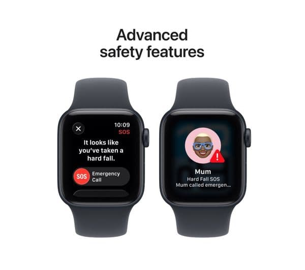 Apple Watch SE 3 GPS Cellular 40mm Midnight Aluminium Case with Midnight Sport Band M/L - Midnight - Image 7