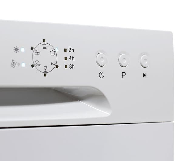 ESSENTIALS CDWTT15 Compact Dishwasher - White - Image 8