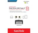 SANDISK Ultra USB Type-C & USB 3.1 Dual Memory Stick - 64 GB, Silver thumbnail 3