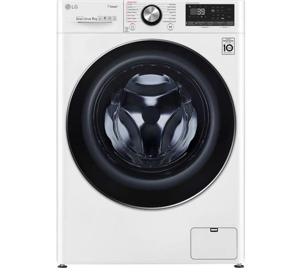 LG TurboWash 360 with AI DD V9 F4V909WTS WiFi-enabled 9 kg 1400 Spin Washing Machine - White - Image 1