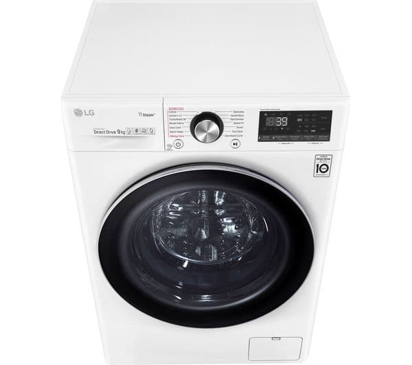 LG TurboWash 360 with AI DD V9 F4V909WTS WiFi-enabled 9 kg 1400 Spin Washing Machine - White - Image 5