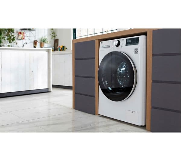 LG TurboWash 360 with AI DD V9 F4V909WTS WiFi-enabled 9 kg 1400 Spin Washing Machine - White - Image 2
