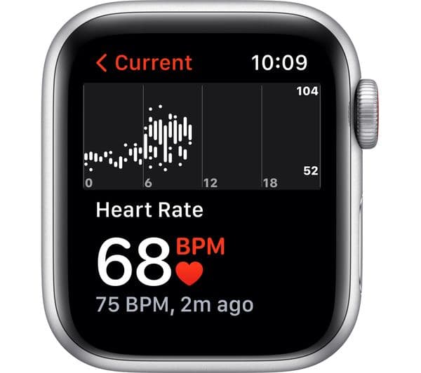 APPLE Watch SE Cellular - Silver Aluminium with Abyss Blue Sports Band, 40 mm - Image 4