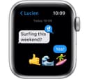 APPLE Watch SE Cellular - Silver Aluminium with Abyss Blue Sports Band, 40 mm thumbnail 6